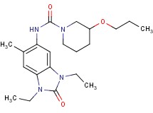 N-(1,3-diethyl-6-methyl-2-oxo-2,3-dihydro-1H-benzimidazol-5-yl)-3-propoxypiperidine-1-carboxamide