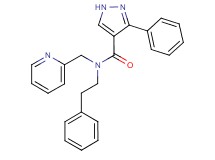 3-phenyl-N-(2-phenylethyl)-N-(2-pyridinylmethyl)-1H-pyrazole-4-carboxamide