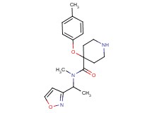 N-[1-(3-isoxazolyl)ethyl]-N-methyl-4-(4-methylphenoxy)-4-piperidinecarboxamide hydrochloride