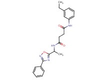 N-(3-ethylphenyl)-N'-[1-(3-phenyl-1,2,4-oxadiazol-5-yl)ethyl]succinamide