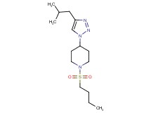 1-(butylsulfonyl)-4-(4-isobutyl-1H-1,2,3-triazol-1-yl)piperidine