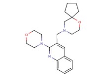 2-morpholin-4-yl-3-(6-oxa-9-azaspiro[4.5]dec-9-ylmethyl)quinoline