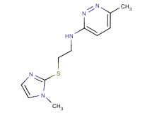 6-methyl-N-{2-[(1-methyl-1H-imidazol-2-yl)thio]ethyl}-3-pyridazinamine