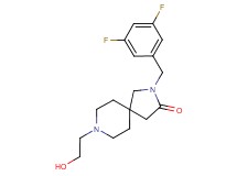 2-(3,5-difluorobenzyl)-8-(2-hydroxyethyl)-2,8-diazaspiro[4.5]decan-3-one