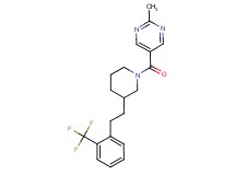 2-methyl-5-[(3-{2-[2-(trifluoromethyl)phenyl]ethyl}-1-piperidinyl)carbonyl]pyrimidine