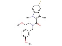 5-fluoro-N-(3-methoxybenzyl)-N-(2-methoxyethyl)-1,3-dimethyl-1H-indole-2-carboxamide