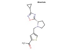 1-(4-{[(2S)-2-(3-cyclopropyl-1,2,4-oxadiazol-5-yl)pyrrolidin-1-yl]methyl}-2-thienyl)ethanone
