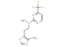 N-methyl-N-[2-(4-methyl-1,3-thiazol-5-yl)ethyl]-4-(trifluoromethyl)pyrimidin-2-amine