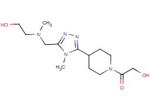 2-[4-(5-{[(2-hydroxyethyl)(methyl)amino]methyl}-4-methyl-4H-1,2,4-triazol-3-yl)piperidin-1-yl]-2-oxoethanol