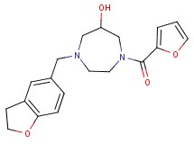 1-(2,3-dihydro-1-benzofuran-5-ylmethyl)-4-(2-furoyl)-1,4-diazepan-6-ol