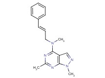 N,1,6-trimethyl-N-[(2E)-3-phenyl-2-propen-1-yl]-1H-pyrazolo[3,4-d]pyrimidin-4-amine