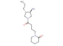 1-{4-[(3R*,4S*)-3-amino-4-propyl-1-pyrrolidinyl]-4-oxobutyl}-2-piperidinone