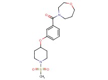 4-(3-{[1-(methylsulfonyl)piperidin-4-yl]oxy}benzoyl)-1,4-oxazepane