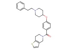 5-(4-{[1-(2-phenylethyl)-4-piperidinyl]oxy}benzoyl)-4,5,6,7-tetrahydrothieno[3,2-c]pyridine