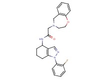 2-(2,3-dihydro-1,4-benzoxazepin-4(5H)-yl)-N-[1-(2-fluorophenyl)-4,5,6,7-tetrahydro-1H-indazol-4-yl]acetamide