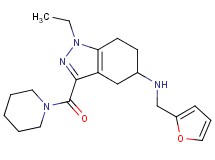 1-ethyl-N-(2-furylmethyl)-3-(1-piperidinylcarbonyl)-4,5,6,7-tetrahydro-1H-indazol-5-amine