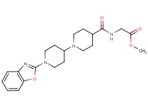 methyl N-{[1'-(1,3-benzoxazol-2-yl)-1,4'-bipiperidin-4-yl]carbonyl}glycinate