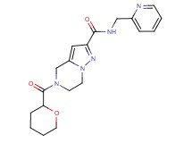 N-(pyridin-2-ylmethyl)-5-(tetrahydro-2H-pyran-2-ylcarbonyl)-4,5,6,7-tetrahydropyrazolo[1,5-a]pyrazine-2-carboxamide