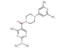 5-{[4-(2,6-dimethyl-4-pyridinyl)-1-piperazinyl]carbonyl}-N,N,4-trimethyl-2-pyrimidinamine