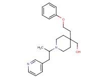[1-[1-methyl-2-(3-pyridinyl)ethyl]-4-(2-phenoxyethyl)-4-piperidinyl]methanol