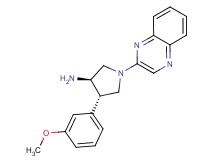 (3R*,4S*)-4-(3-methoxyphenyl)-1-quinoxalin-2-ylpyrrolidin-3-amine
