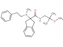 N-(2-methoxy-2-methylpropyl)-2-[methyl(2-phenylethyl)amino]-2-indanecarboxamide