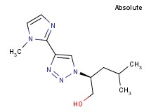 (2S)-4-methyl-2-[4-(1-methyl-1H-imidazol-2-yl)-1H-1,2,3-triazol-1-yl]pentan-1-ol