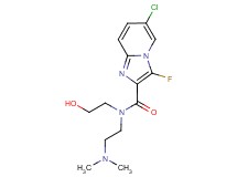 6-chloro-N-[2-(dimethylamino)ethyl]-3-fluoro-N-(2-hydroxyethyl)imidazo[1,2-a]pyridine-2-carboxamide
