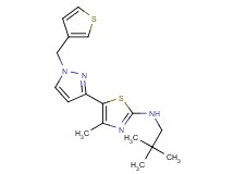 N-(2,2-dimethylpropyl)-4-methyl-5-[1-(3-thienylmethyl)-1H-pyrazol-3-yl]-1,3-thiazol-2-amine