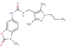 N-[(3,5-dimethyl-1-propyl-1H-pyrazol-4-yl)methyl]-N'-(3-methyl-2-oxo-2,3-dihydro-1,3-benzoxazol-6-yl)urea
