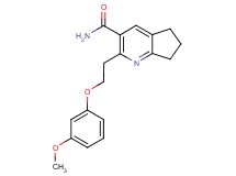 2-[2-(3-methoxyphenoxy)ethyl]-6,7-dihydro-5H-cyclopenta[b]pyridine-3-carboxamide