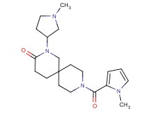 2-(1-methyl-3-pyrrolidinyl)-9-[(1-methyl-1H-pyrrol-2-yl)carbonyl]-2,9-diazaspiro[5.5]undecan-3-one