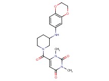 6-{[3-(2,3-dihydro-1,4-benzodioxin-6-ylamino)-1-piperidinyl]carbonyl}-1,3-dimethyl-2,4(1H,3H)-pyrimidinedione