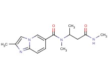 N,2-dimethyl-N-[1-methyl-3-(methylamino)-3-oxopropyl]imidazo[1,2-a]pyridine-6-carboxamide