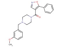 1-(3-methoxybenzyl)-4-[(5-phenylisoxazol-4-yl)carbonyl]piperazine