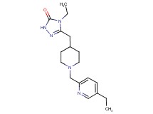 4-ethyl-5-({1-[(5-ethyl-2-pyridinyl)methyl]-4-piperidinyl}methyl)-2,4-dihydro-3H-1,2,4-triazol-3-one