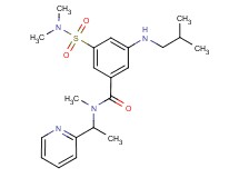 3-[(dimethylamino)sulfonyl]-5-(isobutylamino)-N-methyl-N-[1-(2-pyridinyl)ethyl]benzamide