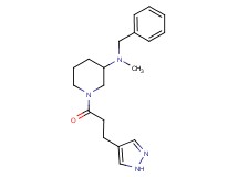 N-benzyl-N-methyl-1-[3-(1H-pyrazol-4-yl)propanoyl]-3-piperidinamine