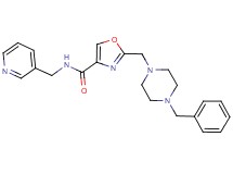 2-[(4-benzyl-1-piperazinyl)methyl]-N-(3-pyridinylmethyl)-1,3-oxazole-4-carboxamide