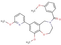 9-methoxy-4-(3-methoxybenzoyl)-7-(6-methoxy-2-pyridinyl)-2,3,4,5-tetrahydro-1,4-benzoxazepine