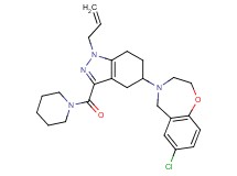 4-[1-allyl-3-(1-piperidinylcarbonyl)-4,5,6,7-tetrahydro-1H-indazol-5-yl]-7-chloro-2,3,4,5-tetrahydro-1,4-benzoxazepine