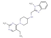 1-(5-ethyl-2-methylpyrimidin-4-yl)-N-[(1-methyl-1H-benzimidazol-2-yl)methyl]piperidin-4-amine