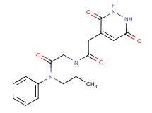 4-[2-(2-methyl-5-oxo-4-phenyl-1-piperazinyl)-2-oxoethyl]-1,2-dihydro-3,6-pyridazinedione