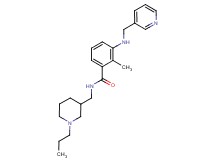 2-methyl-N-[(1-propylpiperidin-3-yl)methyl]-3-[(pyridin-3-ylmethyl)amino]benzamide