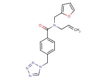 N-allyl-N-(2-furylmethyl)-4-(1H-tetrazol-1-ylmethyl)benzamide