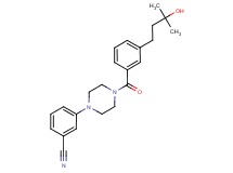 3-{4-[3-(3-hydroxy-3-methylbutyl)benzoyl]-1-piperazinyl}benzonitrile