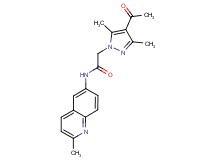 2-(4-acetyl-3,5-dimethyl-1H-pyrazol-1-yl)-N-(2-methyl-6-quinolinyl)acetamide trifluoroacetate