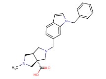 (3aS*,6aS*)-2-[(1-benzyl-1H-indol-6-yl)methyl]-5-methylhexahydropyrrolo[3,4-c]pyrrole-3a(1H)-carboxylic acid