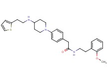 N-[2-(2-methoxyphenyl)ethyl]-2-[4-(4-{[2-(2-thienyl)ethyl]amino}-1-piperidinyl)phenyl]acetamide