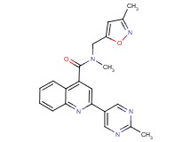 N-methyl-N-[(3-methylisoxazol-5-yl)methyl]-2-(2-methylpyrimidin-5-yl)quinoline-4-carboxamide
